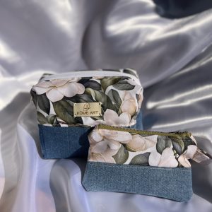 Set Neceser Floral Azul